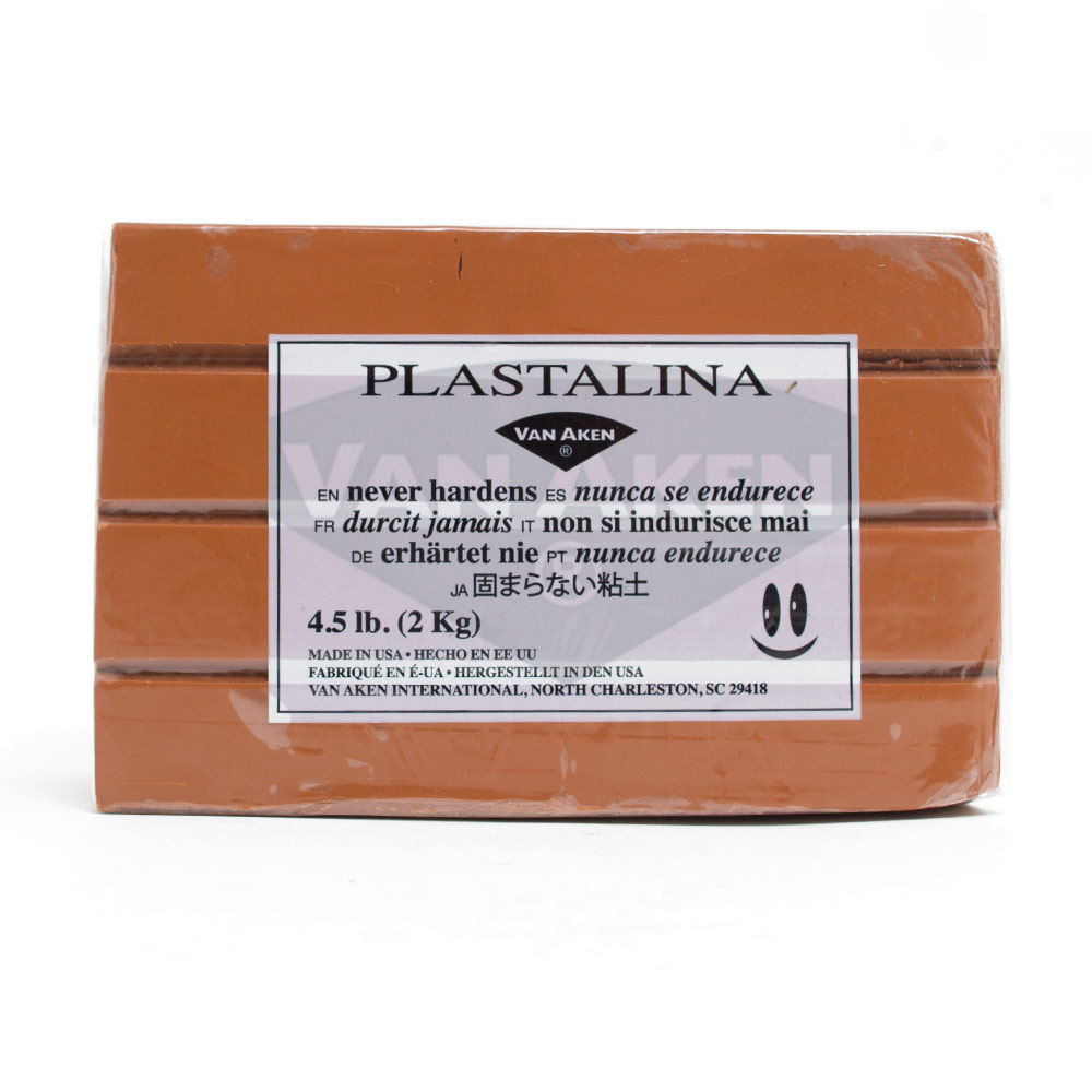 Van Aken, Plastalina, Modeling Clay, 4.5#, Brown